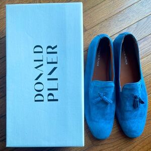 Donald Pliner Tassel Loafer, Pale Blue, Size 12 M